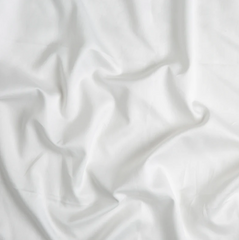 Bria Flat Sheet with Novola Lace from Bella Notte Linens in the color Winter White.