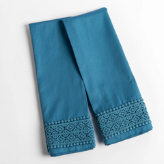 Bria Pillowcase with Novola Lace from Bella Notte Linens in the color Cenote.