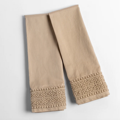 Bria Pillowcase with Novola Lace from Bella Notte Linens in the color Honeycomb.