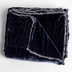 Carmen Throw Blanket from Bella Notte Linens in the color French Lavender.