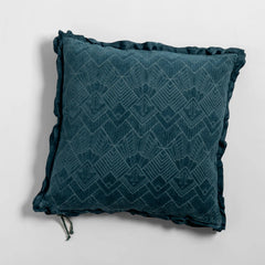 Trettino 24x24 Throw Pillow from Bella Notte Linens in the color Cenote.