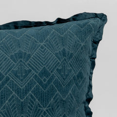 Trettino Sham from Bella Notte Linens in the color Cenote.