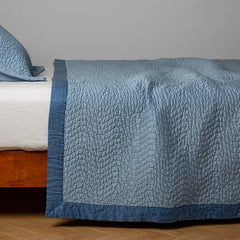 Cirillo Coverlet in Tahoe Blue from Bella Notte Linens.