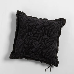 Trettino 24x24 Throw Pillow from Bella Notte Linens in the color Corvino.
