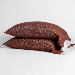 Allora pillowcase from Bella Notte Linens in the color Autumn.