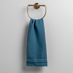 Austin Guest Towel from Bella Notte Linens in the color Cenote.