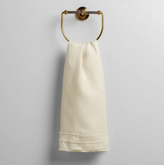 Austin Guest Towel from Bella Notte Linens in the color Winter White.