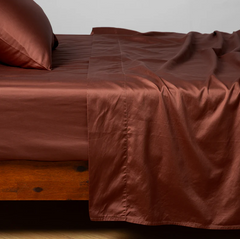 Bria Flat Sheet in Autumn from Bella Notte Linens.
