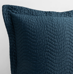 Cirillo Accent Pillow in Midnight from Bella Notte Linens.