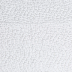 Custom Cirillo Accent Pillow in White from Bella Notte Linens.