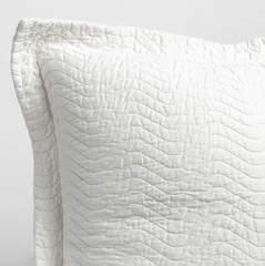 Cirillo Accent Pillow in Winter White from Bella Notte Linens.