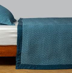 Cirillo Coverlet in Cenote from Bella Notte Linens.