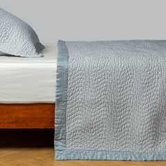 Cirillo Coverlet in Cloud from Bella Notte Linens.