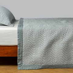 Cirillo Coverlet in Eucalyptus from Bella Notte Linens.