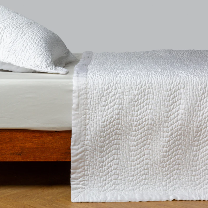 Cirillo Coverlet in White from Bella Notte Linens.