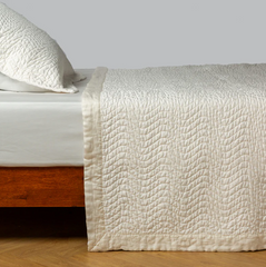 Cirillo Coverlet in Winter White from Bella Notte Linens.
