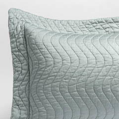 Custom Cirillo Lumbar Pillow in Eucalyptus from Bella Notte Linens.