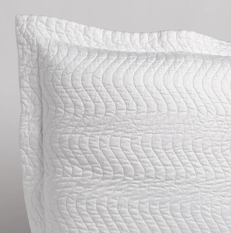 Cirillo Lumbar Pillow from Bella Notte Linens in the color White.