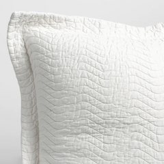 Cirillo Lumbar Pillow from Bella Notte Linens in the color Winter White.