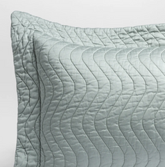 Cirillo Sham in Eucalyptus from Bella Notte Linens.