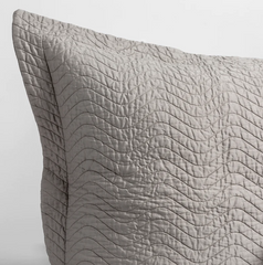 Cirillo Sham in Fog from Bella Notte Linens.