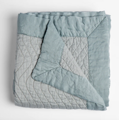 Cirillo Throw Blanket in Cloud from Bella Notte Linens.