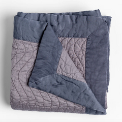 Cirillo Throw Blanket in French Lavender from Bella Notte Linens.