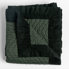 Cirillo Throw Blanket in Juniper from Bella Notte Linens.