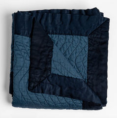 Cirillo Throw Blanket in Midnight from Bella Notte Linens.