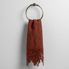 Frida Guest Towel from Bella Notte Linens in the color Autumn.