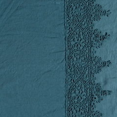 Frida Guest Towel from Bella Notte Linens in the color Cenote.
