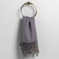 Custom Frida Guest Towel in French Lavender from Bella Notte Linens