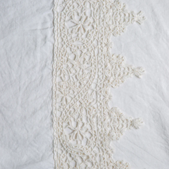 Frida Guest Towel from Bella Notte Linens in the color White.