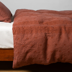 Ines Duvet from Bella Notte Linens in the color Autumn.