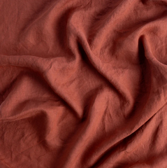 Linen Bed Skirt from Bella Notte Linens in the color Autumn.