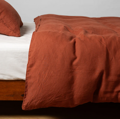Linen Duvet from Bella Notte Linens in the color Autumn.