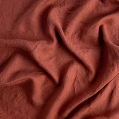 Linen Fitted Sheet from Bella Notte Linens in the color Autumn.