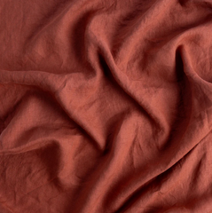 Linen Flat Sheet from Bella Notte Linens in the color Autumn.