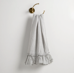 Linen Whisper Guest Towel from Bella Notte Linens in the color Cloud.