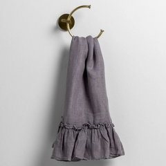Linen Whisper Guest Towel from Bella Notte Linens in the color French Lavender.