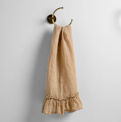 Linen Whisper Guest Towel from Bella Notte Linens in the color Honeycomb.
