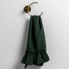 Linen Whisper Guest Towel from Bella Notte Linens in the color Juniper.