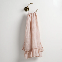Linen Whisper Guest Towel from Bella Notte Linens in the color Pearl.