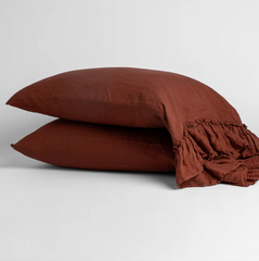 Linen Whisper Pillowcases from Bella Notte Linens in the color Autumn.