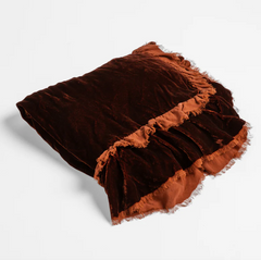 Loulah Baby Blanket from Bella Notte Linens in the color Autumn.
