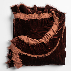 Loulah Throw Blanket from Bella Notte Linens in the color Autumn.