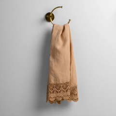 Mattine Guest Towel from Bella Notte Linens in the color Honeycomb.