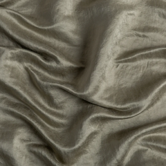 Paloma Pillowcase with Mattine Lace from Bella Notte Linens in the color Fog.