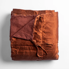 Taline Bed End from Bella Notte Linens in the color Autumn.