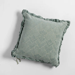 Trettino 18x18 Throw Pillow from Bella Notte Linens in the color Eucalyptus.